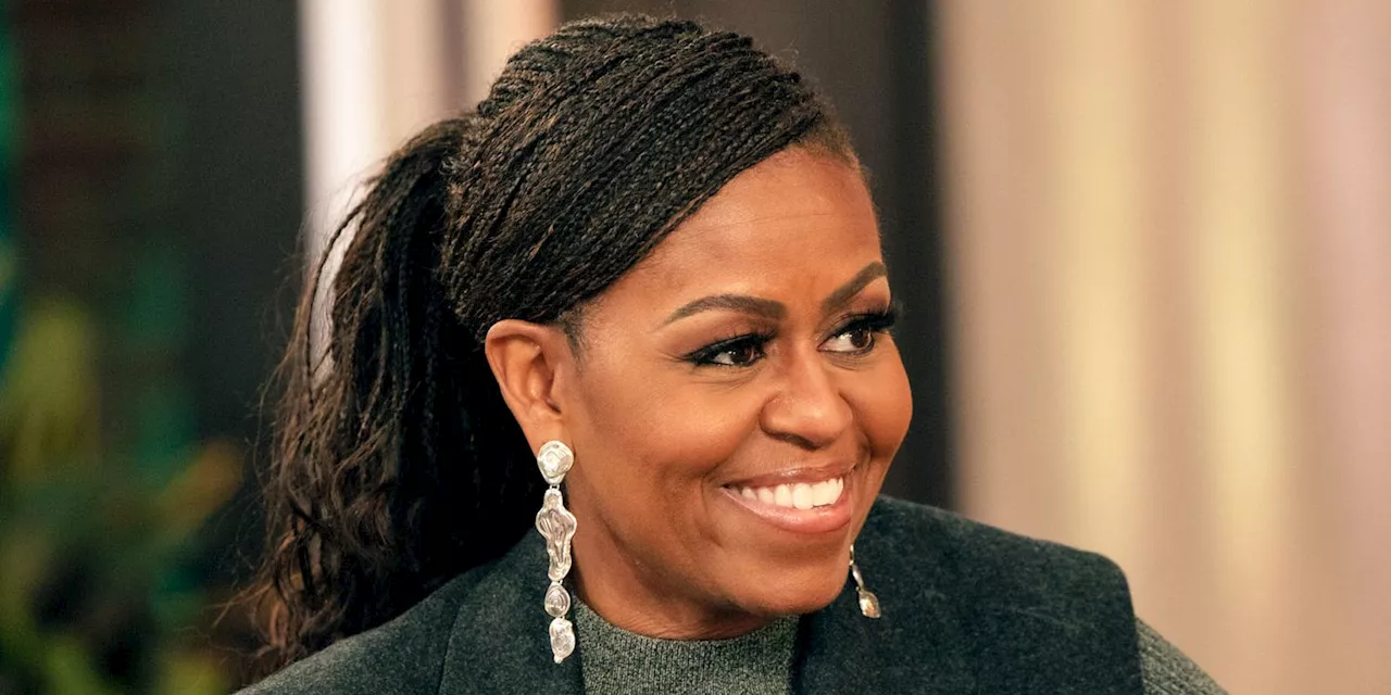 Michelle Obama Rocks a Leather-on-Leather Look on Rare TV Appearance