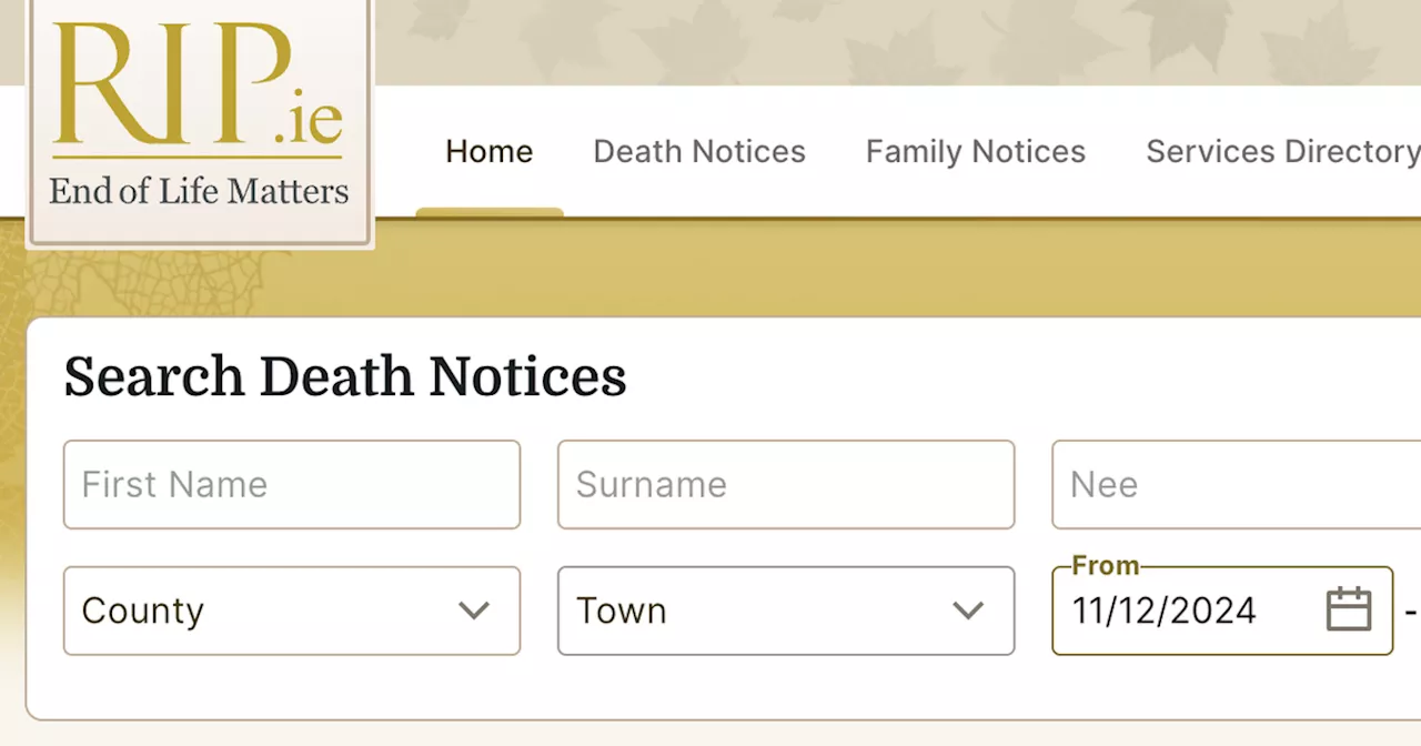 RIP.ie to Charge Funeral Directors €100 for Death Notices