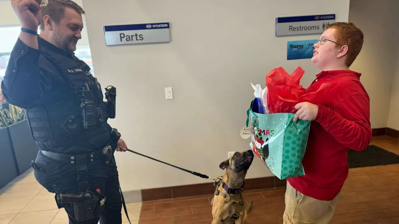 Christmas party for Weber County's K-9 pups brings joy to human partners