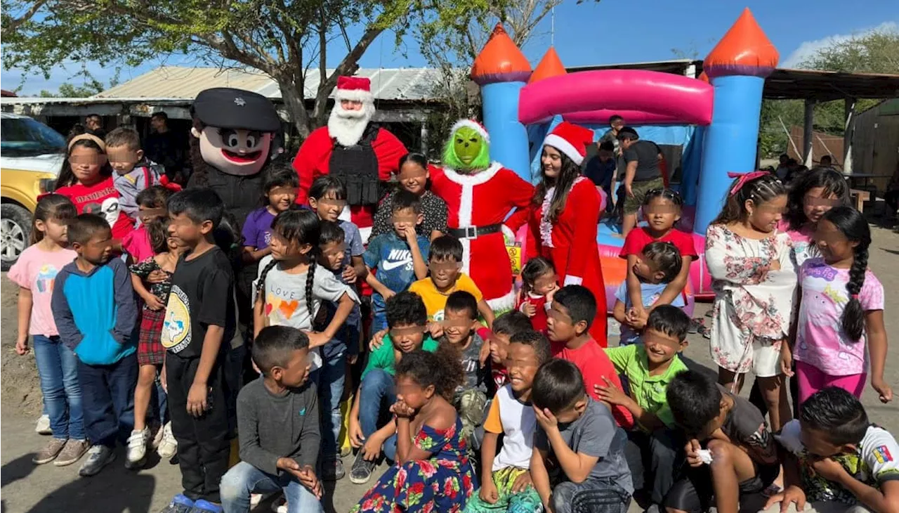 Guardia Estatal de Tamaulipas Regala Alegría Navideña a Niños en Matamoros