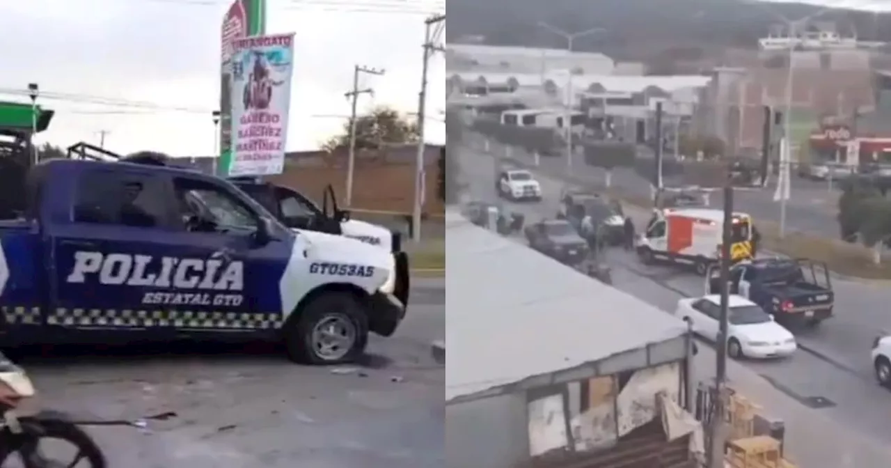 Atacan a balazos a policías en Uriangato, Guanajuato; hay 4 muertos