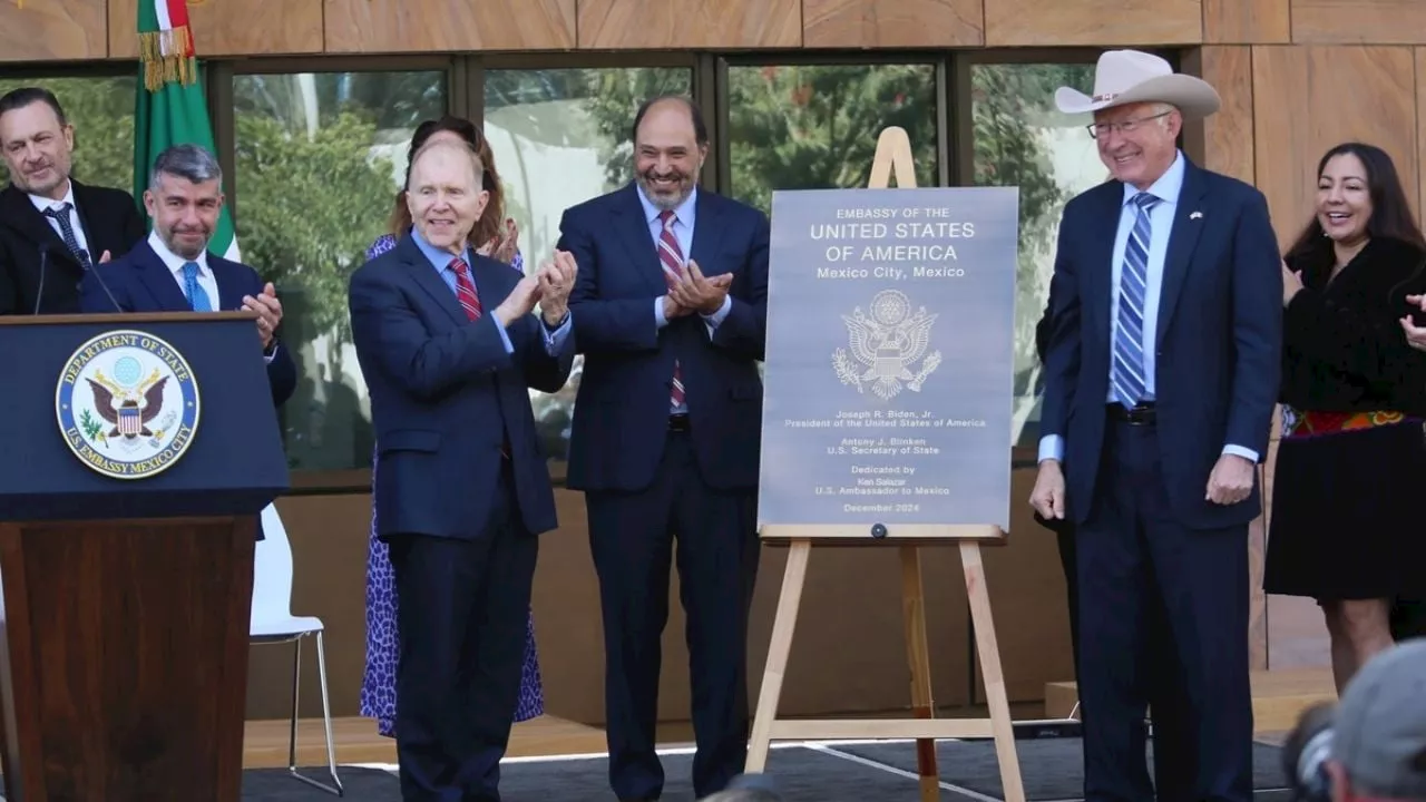 Ken Salazar inaugura la nueva embajada de Estados Unidos en México