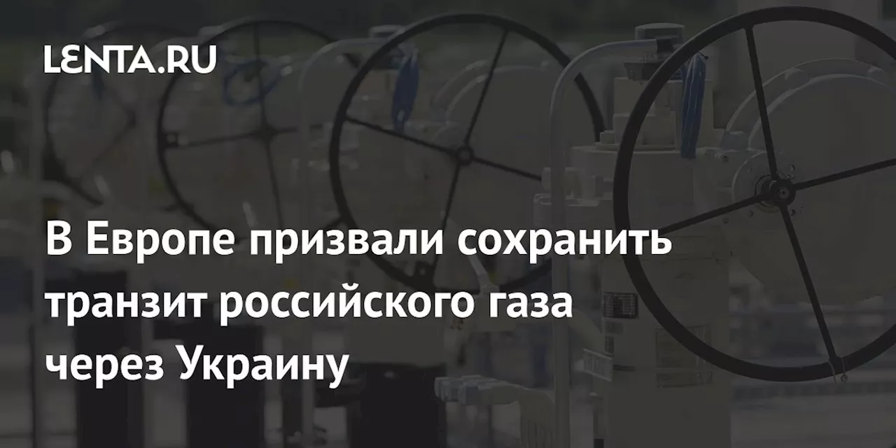 Европейские компании опасаются остановки транзита российского газа через Украину