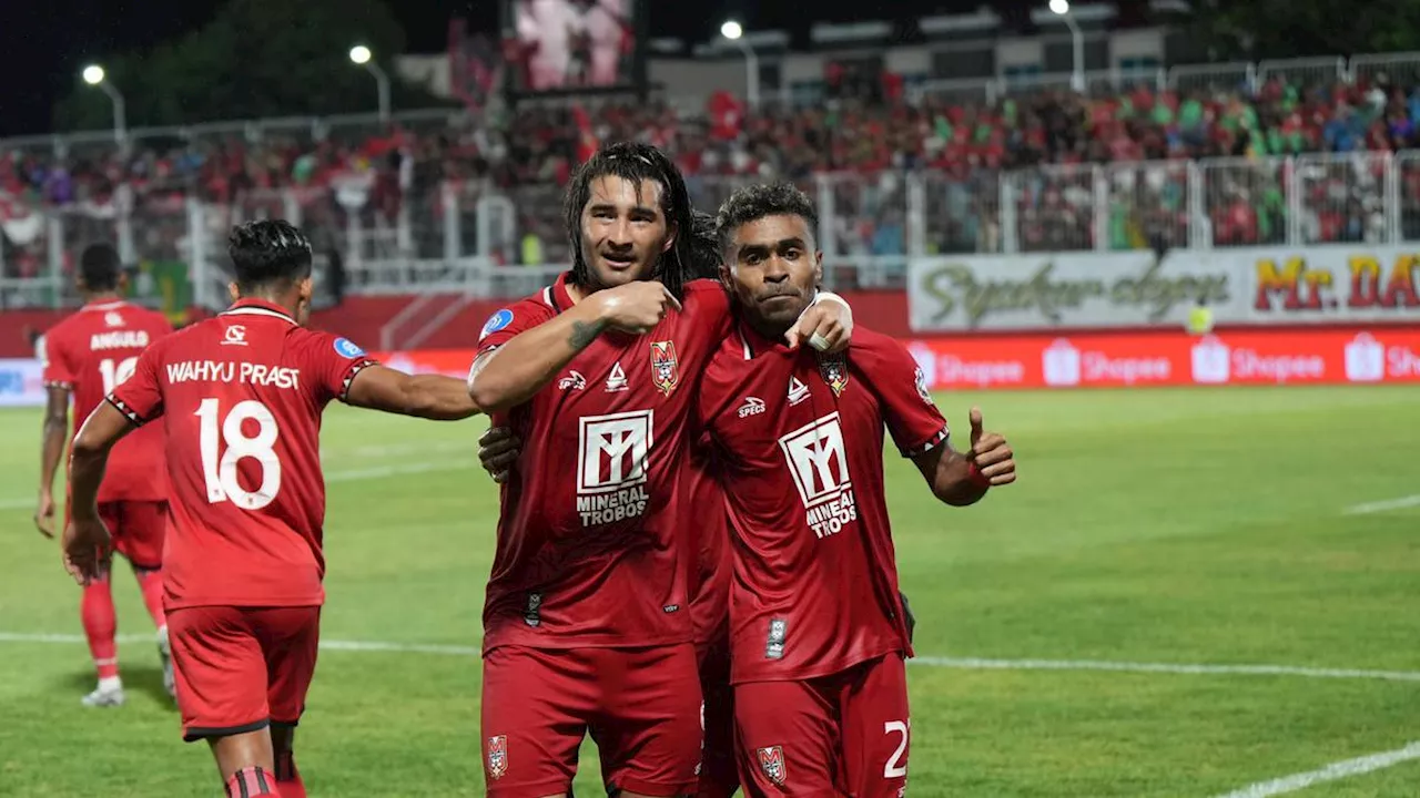 Malut United dan PSM Makassar Berbagi Poin dalam Laga Imbang 2-2