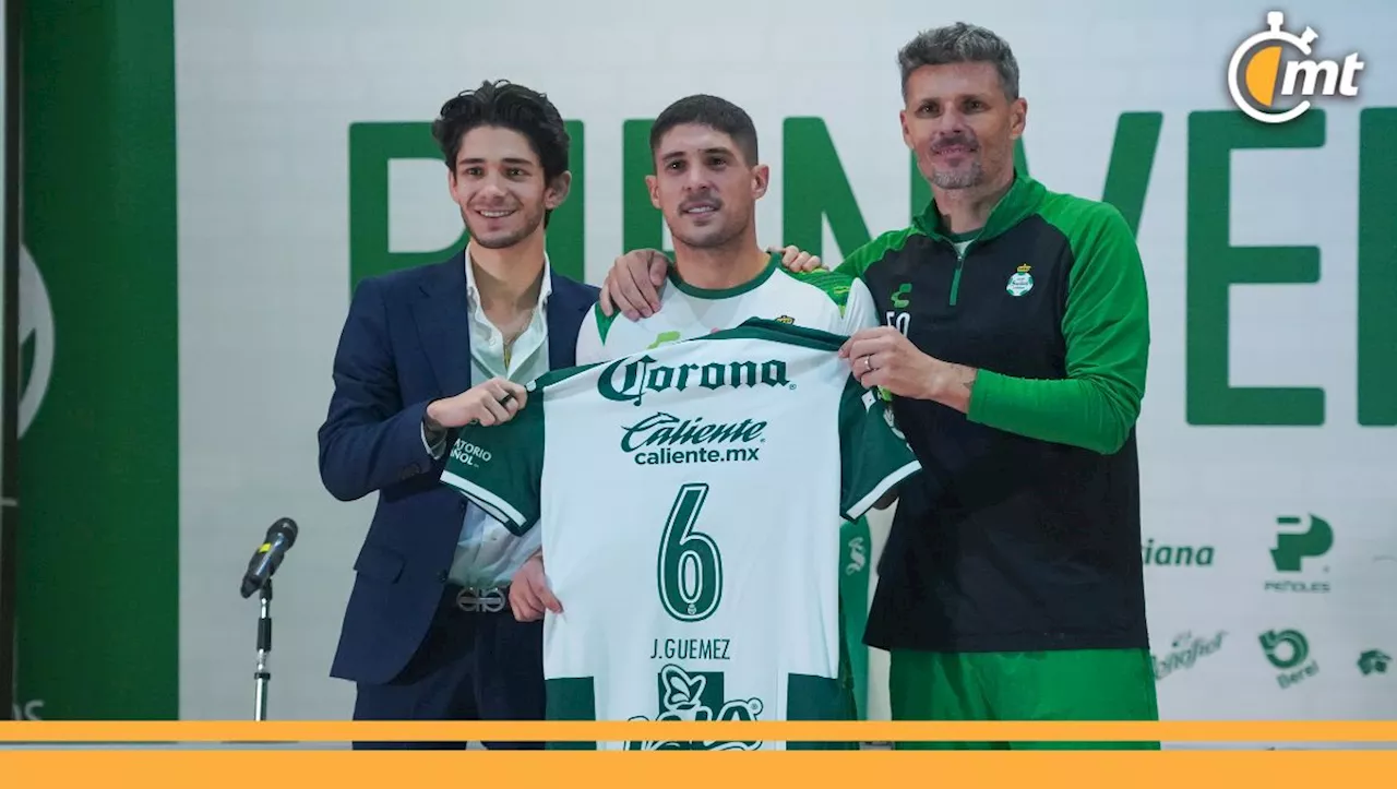 Javier Güémez es presentado en Santos Laguna como refuerzo para el Clausura 2025