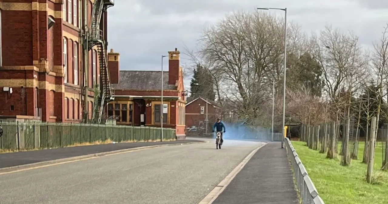 Masked Bikers Terrorize Leigh Neighborhood