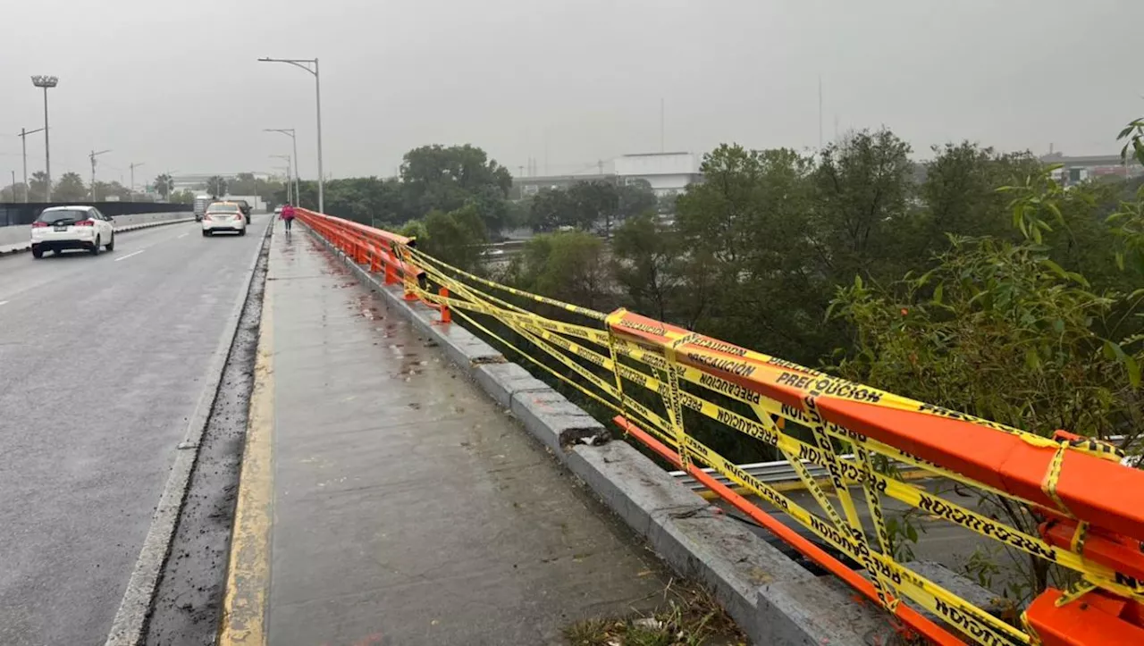 Monterrey reparará barandal de avenida Constituyentes de Nuevo León tras choque