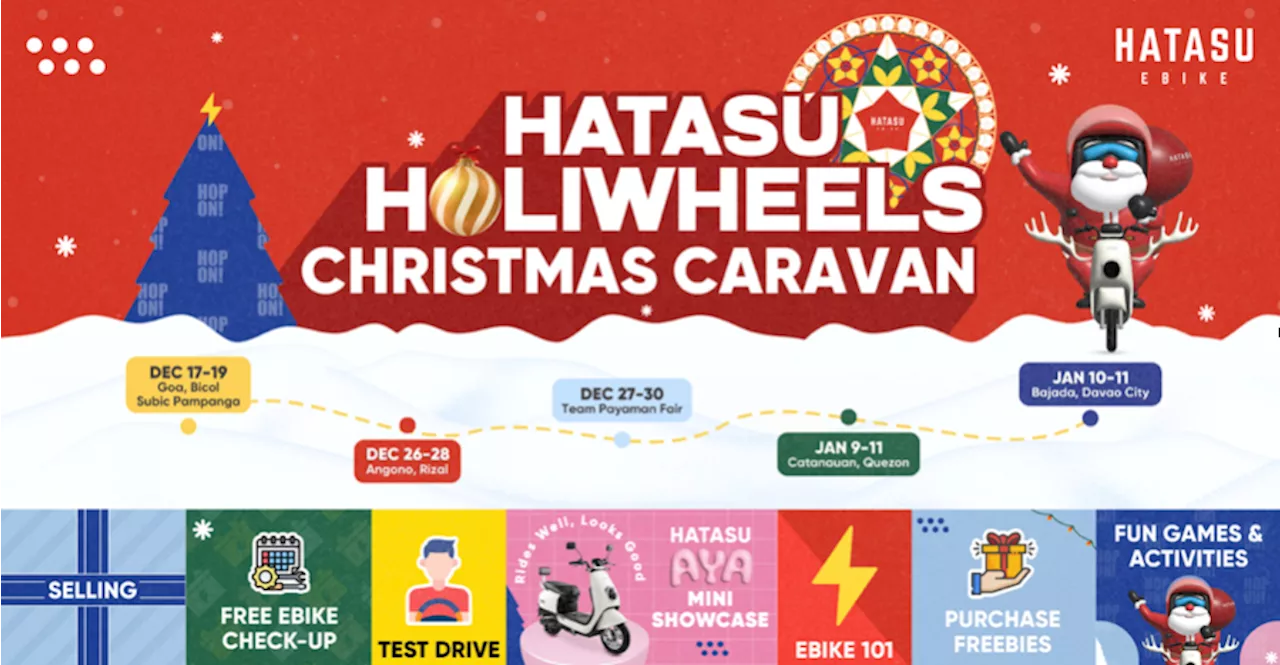 HATASU Holiwheels Christmas Caravan Brings Ebike Fun and Savings