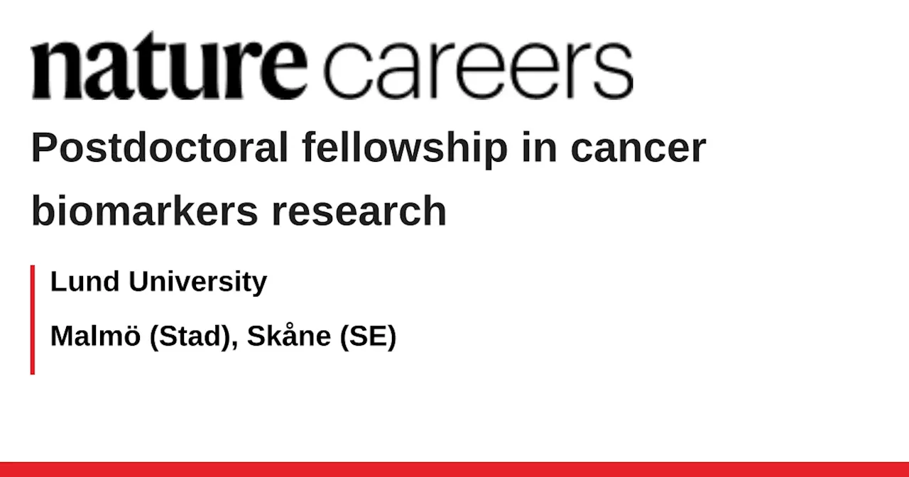 Postdoctoral Fellow Position: Exploring Mitochondrial Role in Cancer Diagnostics