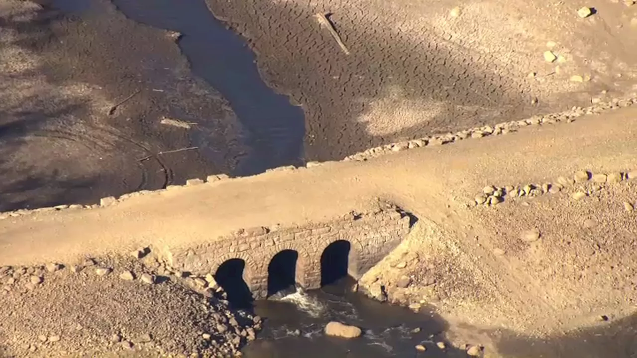 Ghost Bridge Emerges From Dry New Jersey Reservoir