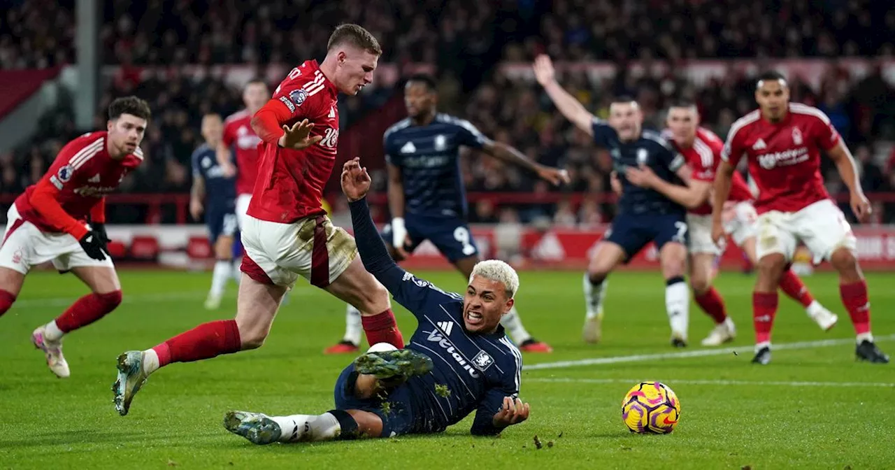 Aston Villa Furious Over Missed Penalty in Defeat to Nottingham Forest