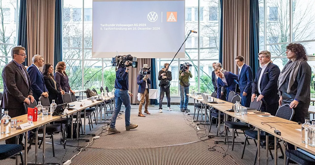 VW-Tarifstreit: Verhandlungsmarathon geht weiter