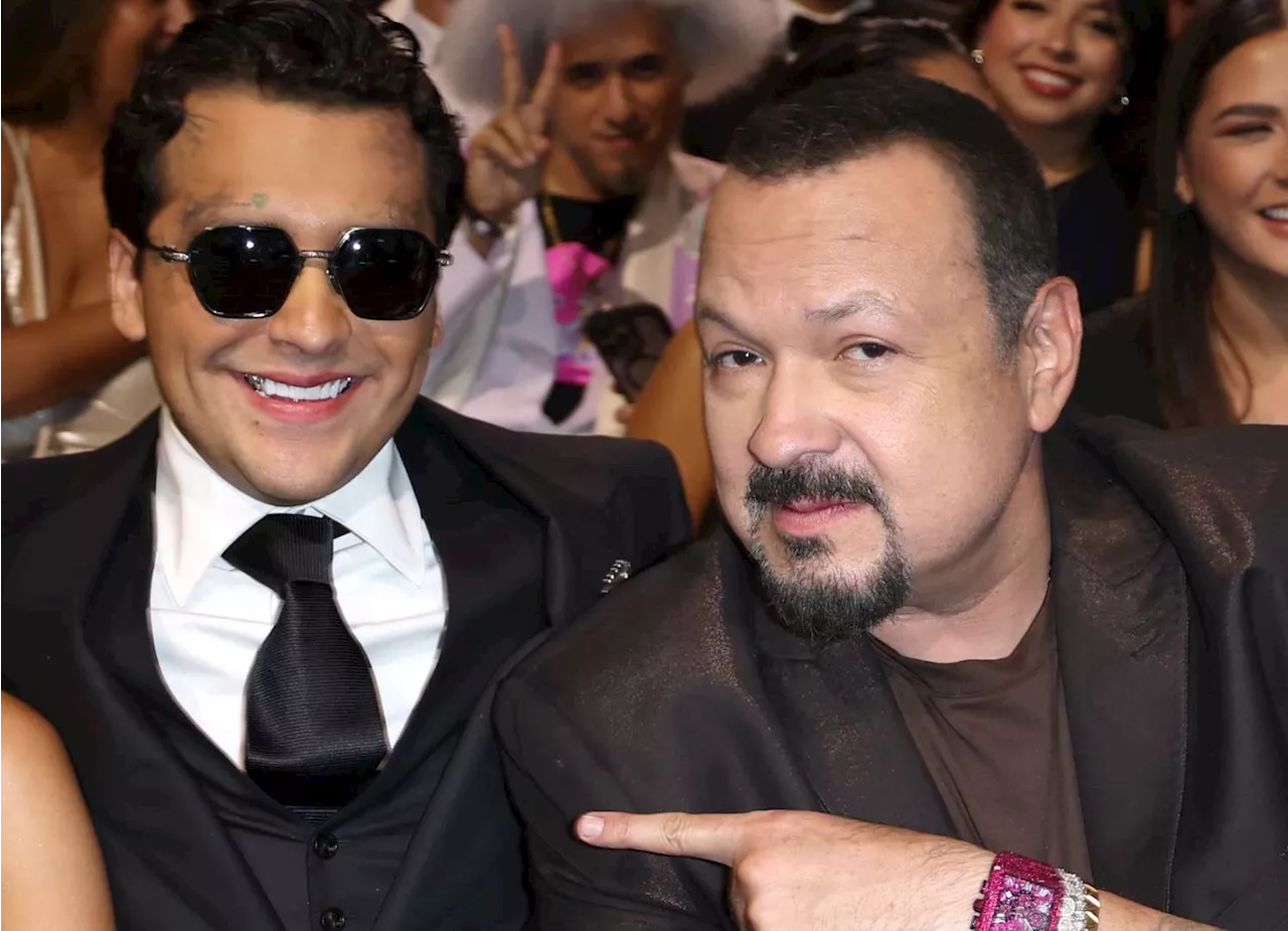 Christian Nodal y Pepe Aguilar se reúnen por primera vez en un escenario; así fue tan especial momento