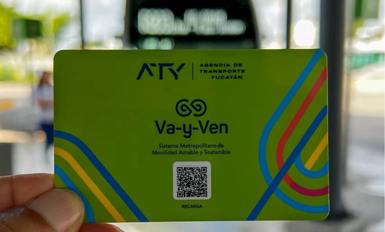 Nueva tarjeta 'Va y Ven' verde sustituye a la Tarjeta Inteligente azul en Yucatán