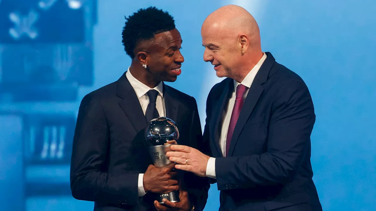 Vinicius Jr remporte le trophée The Best de la FIFA