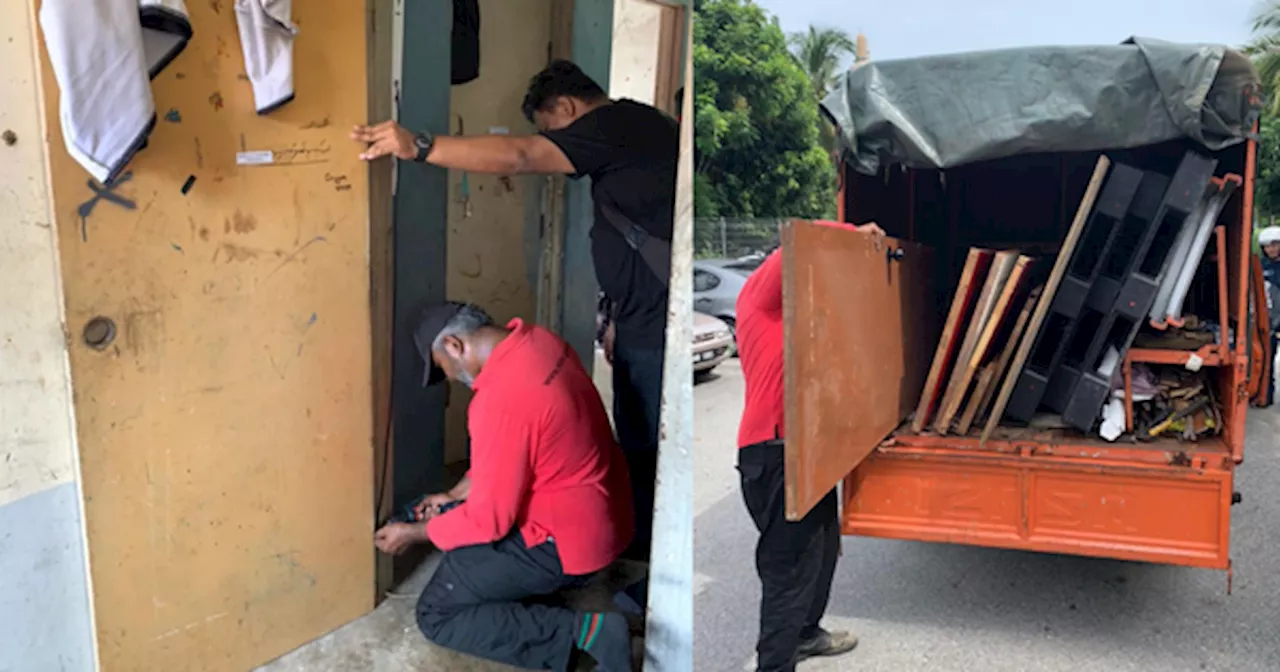 Seremban City Council Removes Doors From PPR Units Over RM15,000 Rental Arrears