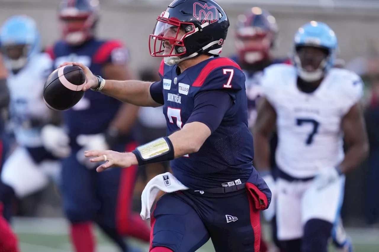 Alouettes trade Grey Cup MVP Fajardo to Elks for rights to Bethel-Thompson in QB swap