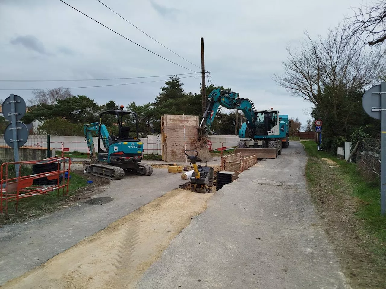 Travaux d'Enrochements à la Proire et à la Morelière à La Brée-les-Bains