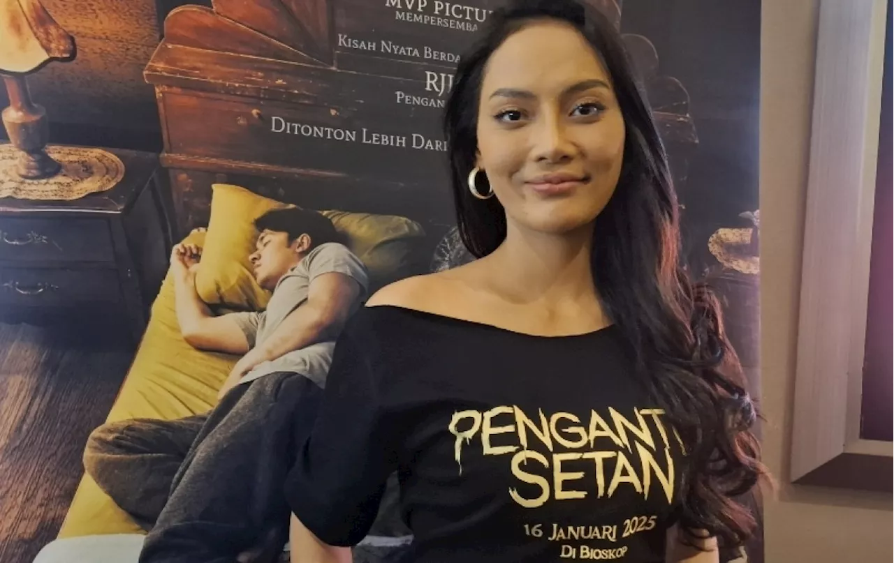 Syuting Film Pengantin Setan, Erika Carlina Diruqyah di Hadapan 80 Santri