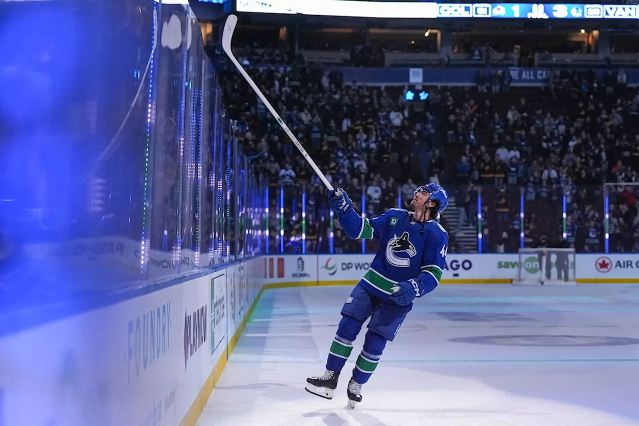 Kiefer Sherwood Scores Hat Trick, Leads Canucks to Victory