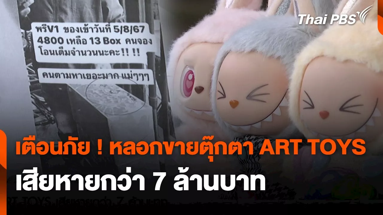 สถานีเตือนภัยออนไลน์ : เตือนภัย! หลอกขายตุ๊กตา ART TOYS เสียหายกว่า 7 ล้านบาท