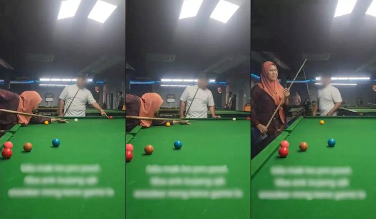 [Video] Orang Ramai Kagum Lihat Anak Kena ‘Game’ Dengan Ibu Ketika Main Snuker