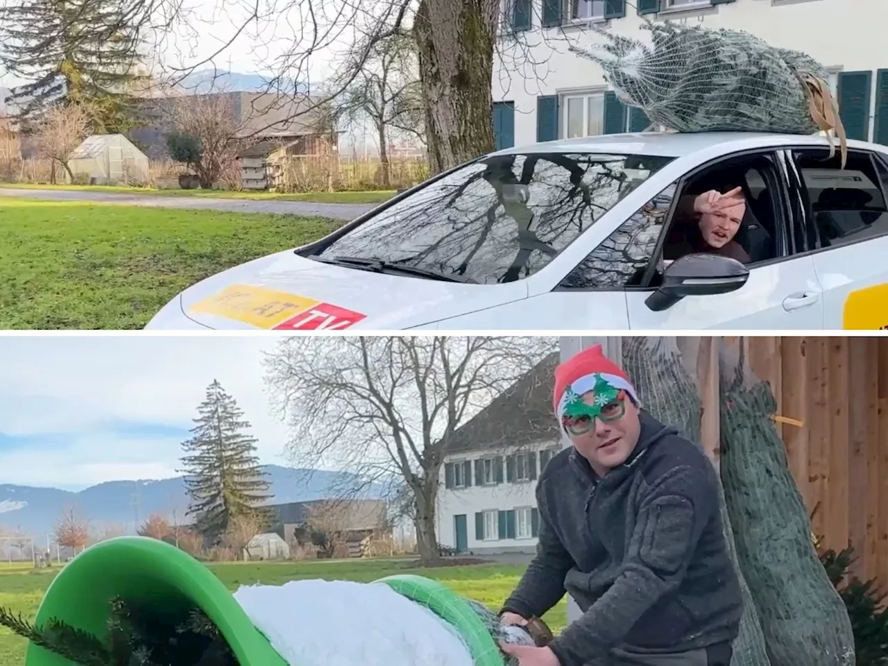 Ein Erlebnis der besonderen Art: Der erste Christbaum-Drive-In in Vorarlberg