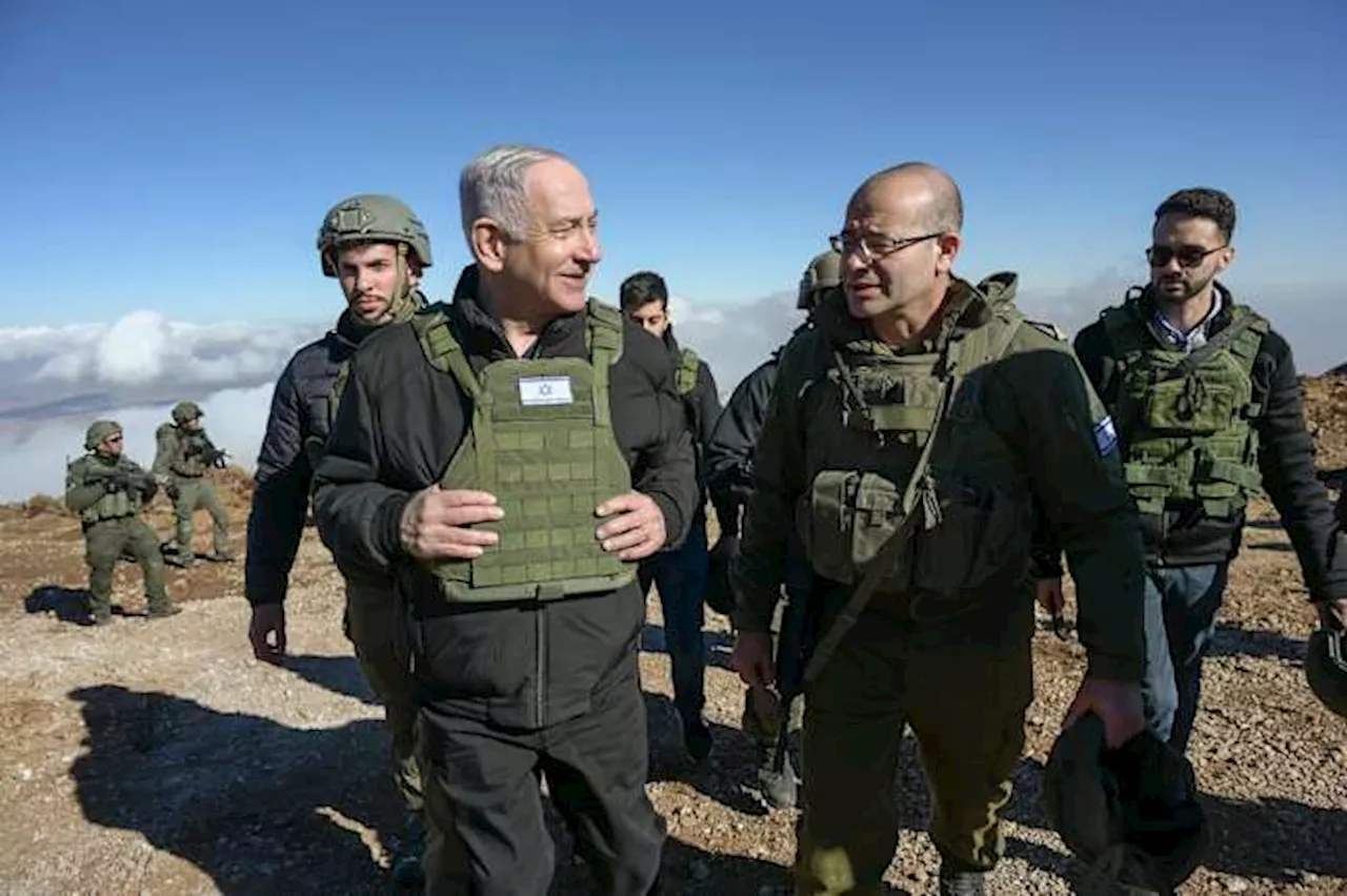 Israeli Soldiers Patrol Golan Heights Border with Syria