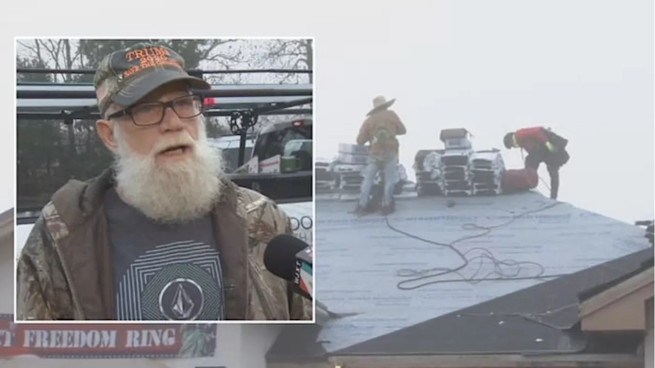 Local Roofing Companies Give Disabled Veteran a New Roof for the Holidays