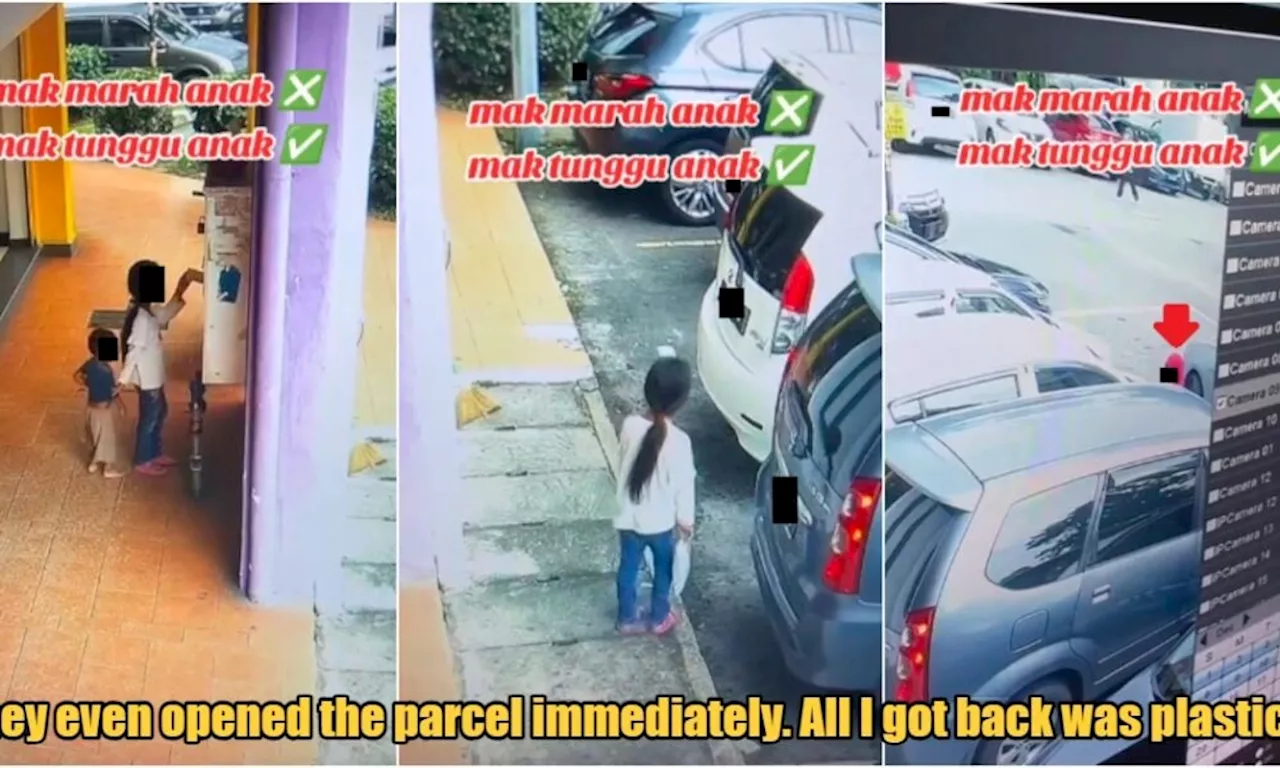 CCTV Captures Shocking Theft: Children Steal Package, Mother Uses Contents