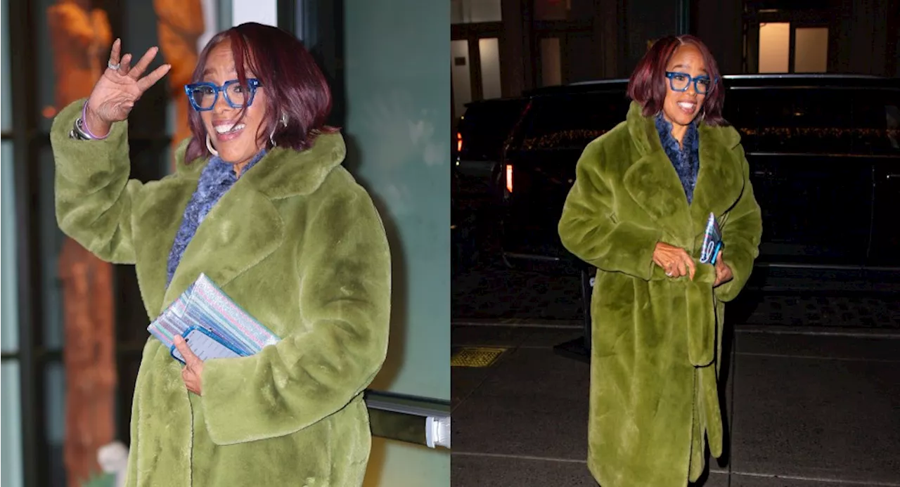 Gayle King Goes Bold in Furry Green Outerwear for Netflix’s ‘The Six Triple Eight’ Screening