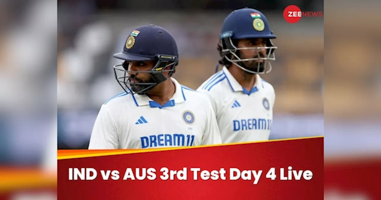 IND vs AUS 3rd Test Live: भारत की आधी टीम पवेलियन में लौटी, पैट कमिंस ने रोहित शर्मा को किया आउट