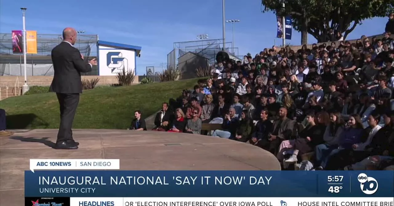 La Jolla School Celebrates 'National Say It Now Day' to Emphasize Gratitude