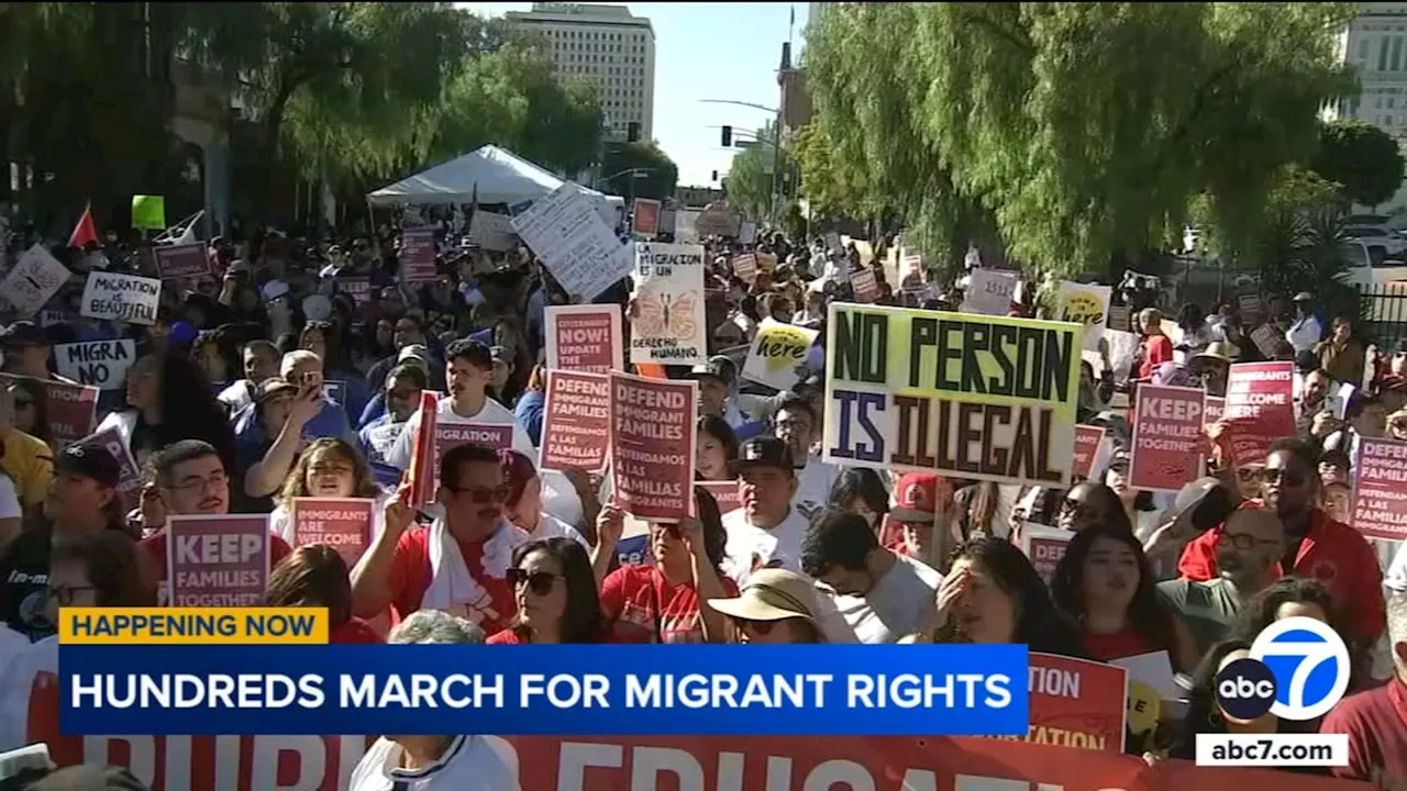 Immigrant Rights Rally in Los Angeles Amid Fears of Deportation