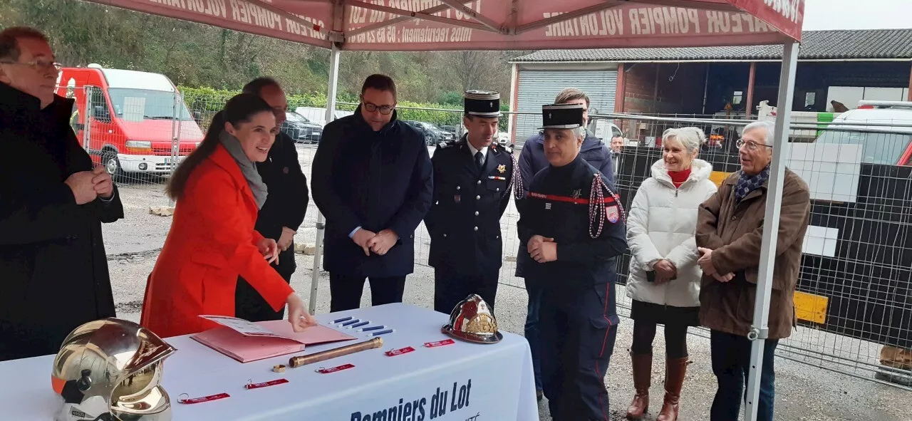 Près de Cahors, la construction d'une nouvelle caserne de pompiers est lancée