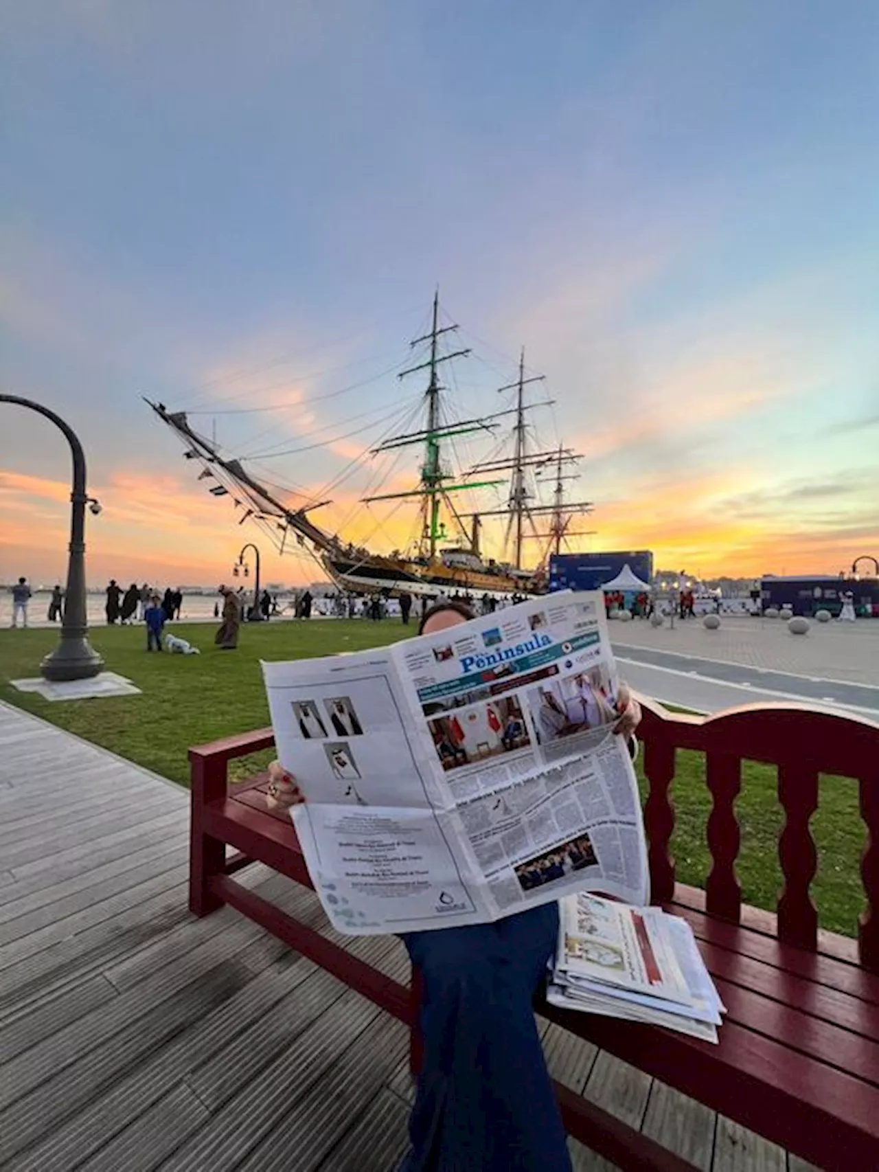 Amerigo Vespucci accolta al Qatar: 'messaggero di pace' in visita