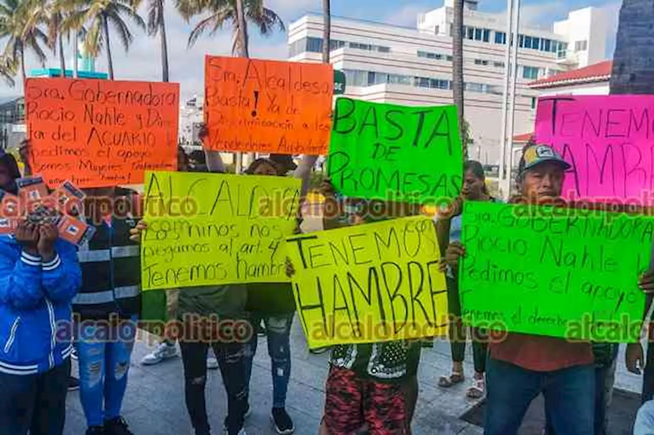 Vendedores Ambulantes Protestan por Cancelación de Permisos en Plaza Acuario