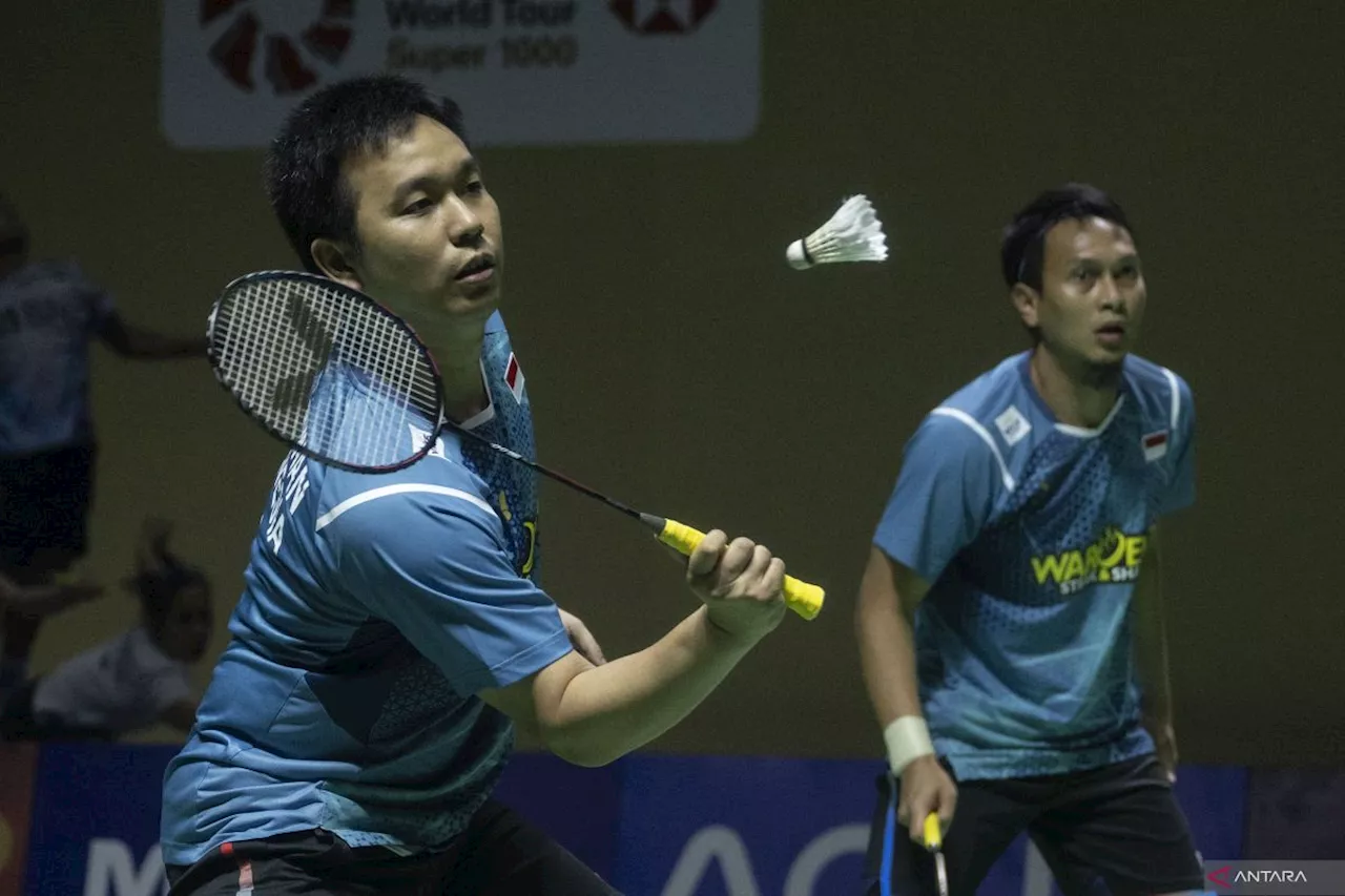 Hendra/Ahsan Gantung Raket di Indonesia Masters 2025