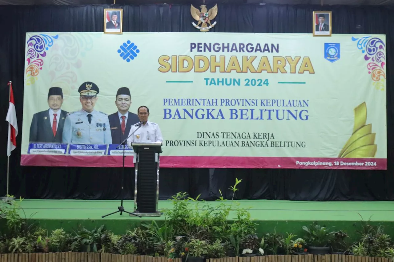 Provinsi Babel Berikan Penghargaan Siddhakarya 2024 kepada Lima Perusahaan Lokal