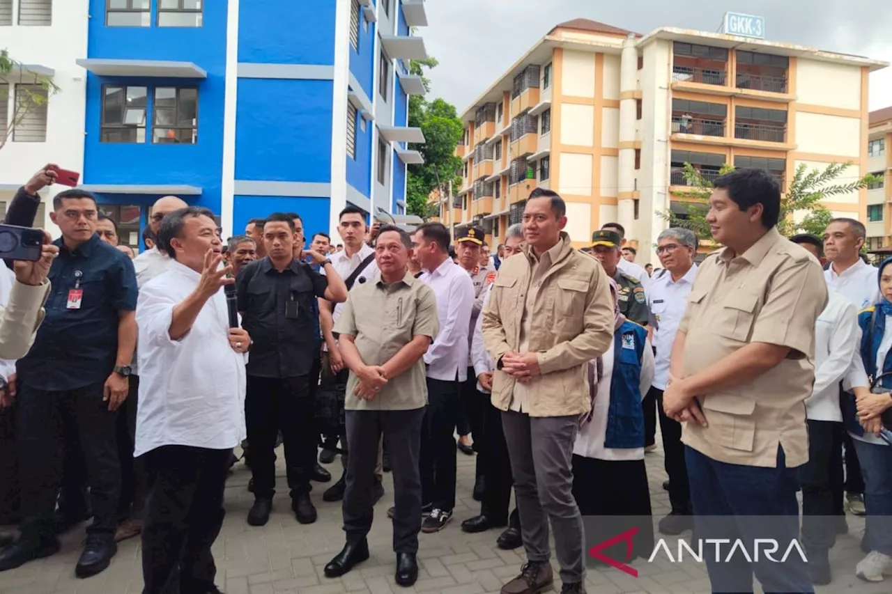 Tiga Menteri Peresmian Apartemen Transit untuk PPKS di Bandung