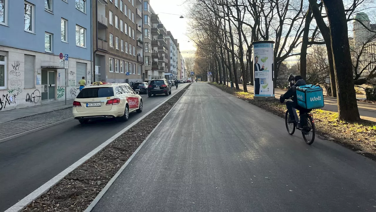 Münchens neuer Radweg sorgt für Diskussionen