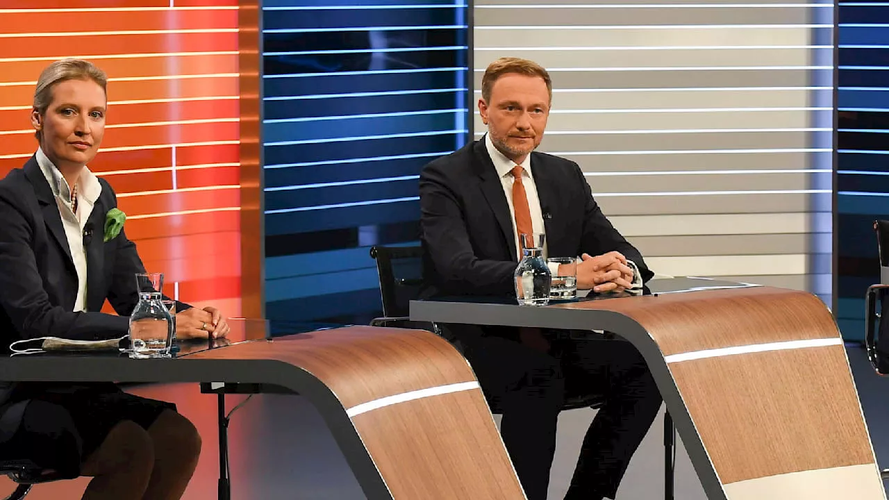 Zoff um Plan von ARD und ZDF: TV-Duell gegen Weidel: Habeck kneift