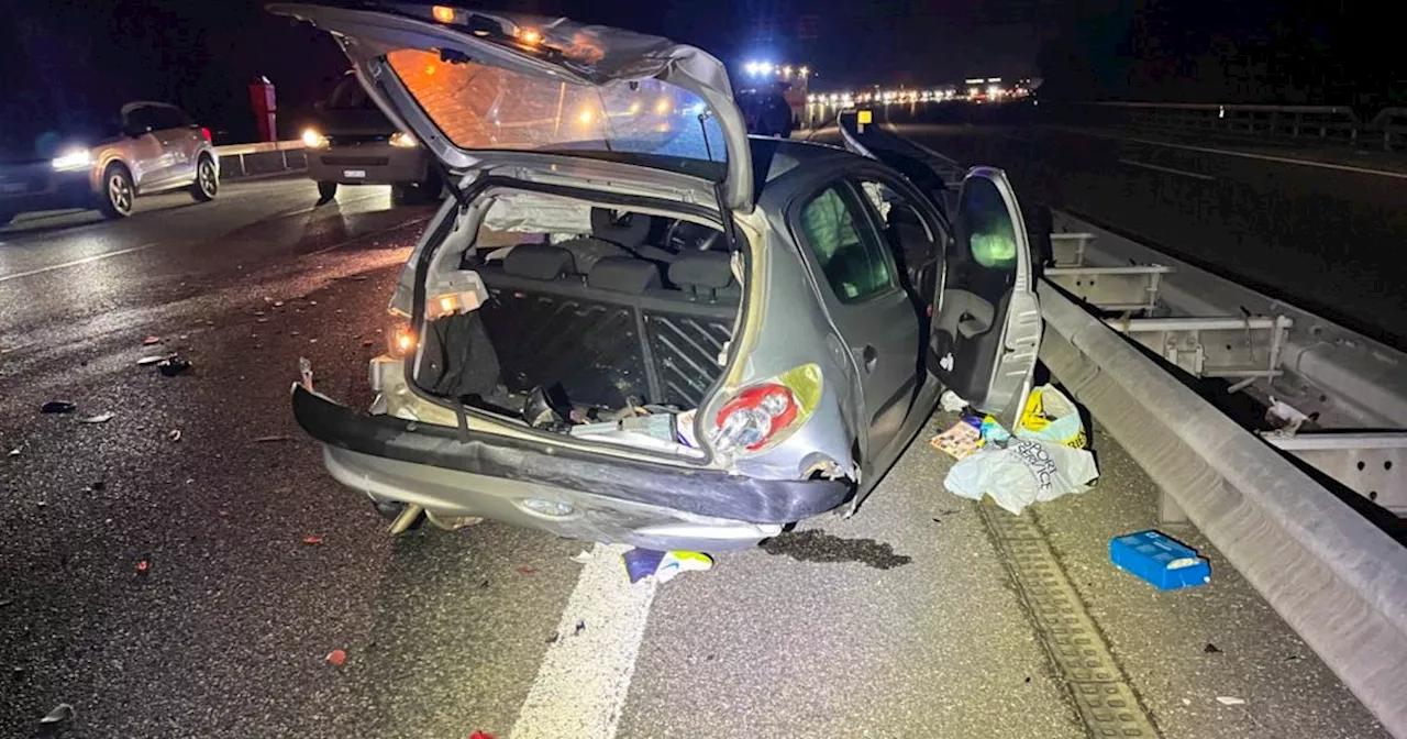 Alkoholbedingter Unfall auf der A2 bei Oftringen