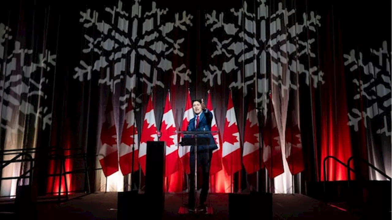 Freeland Makes First Public Appearance After Resignation at Liberal Caucus Party