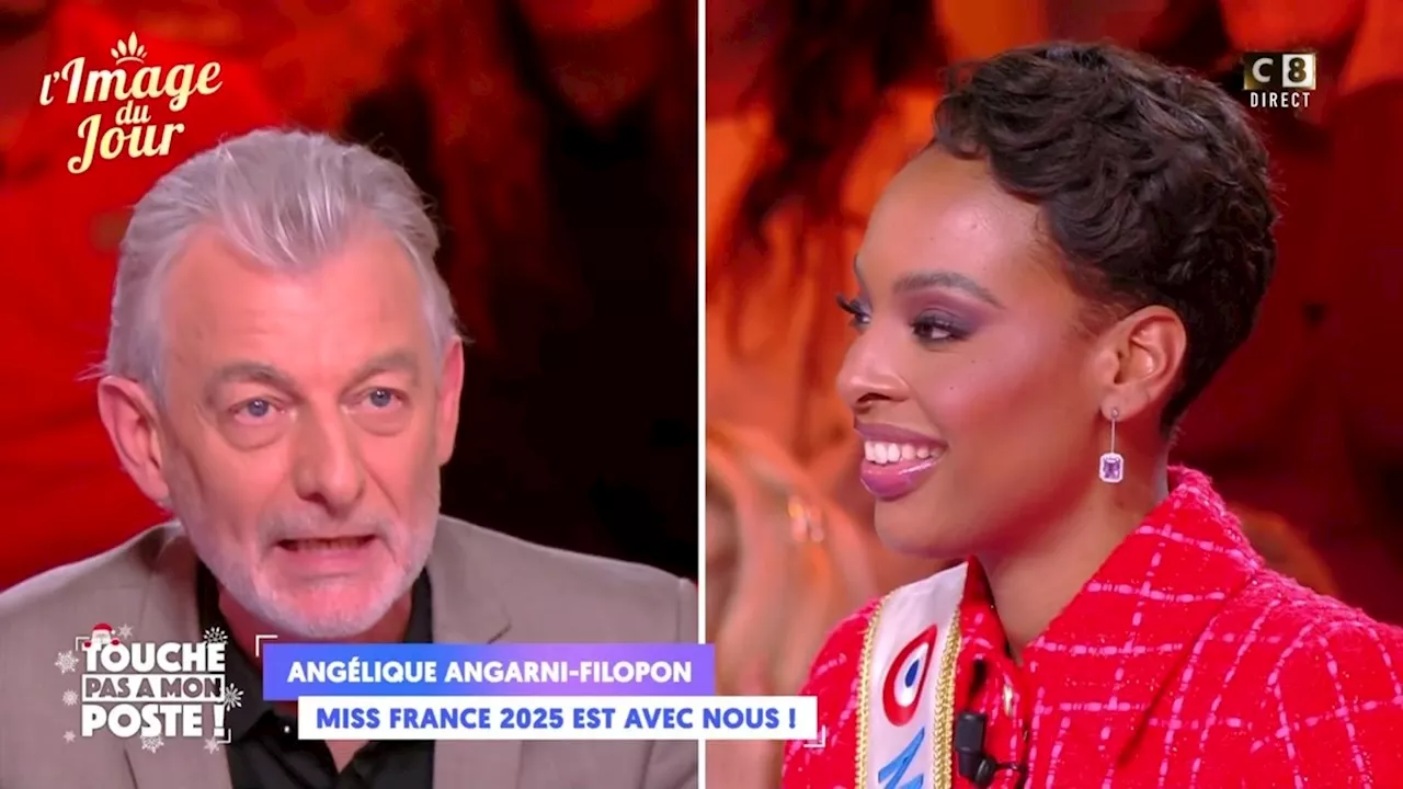 Angélique Angarni-Filopon, Miss France 2025, répond aux questions de Touche Pas À Mon Poste