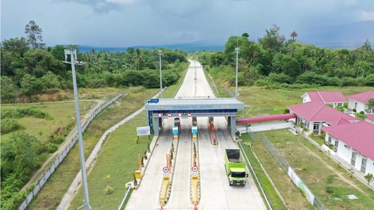 Jokowi Resmikan 4 Ruas Tol Sigli-Banda Aceh, Siapkan Rute Mudik Nataru