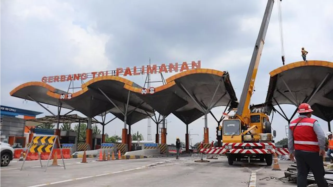 Pembongkaran Gerbang Tol Palimanan Selesai