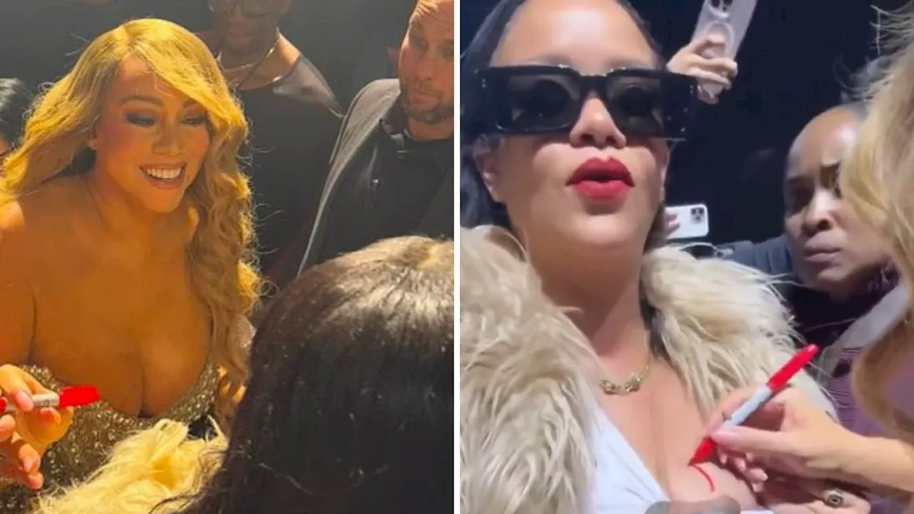 Rihanna faz pedido épico a Mariah Carey em show em Nova York