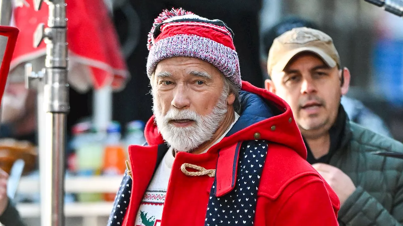 Arnold Schwarzenegger Goes Full Santa for Christmas Movie 'The Man With The Bag'