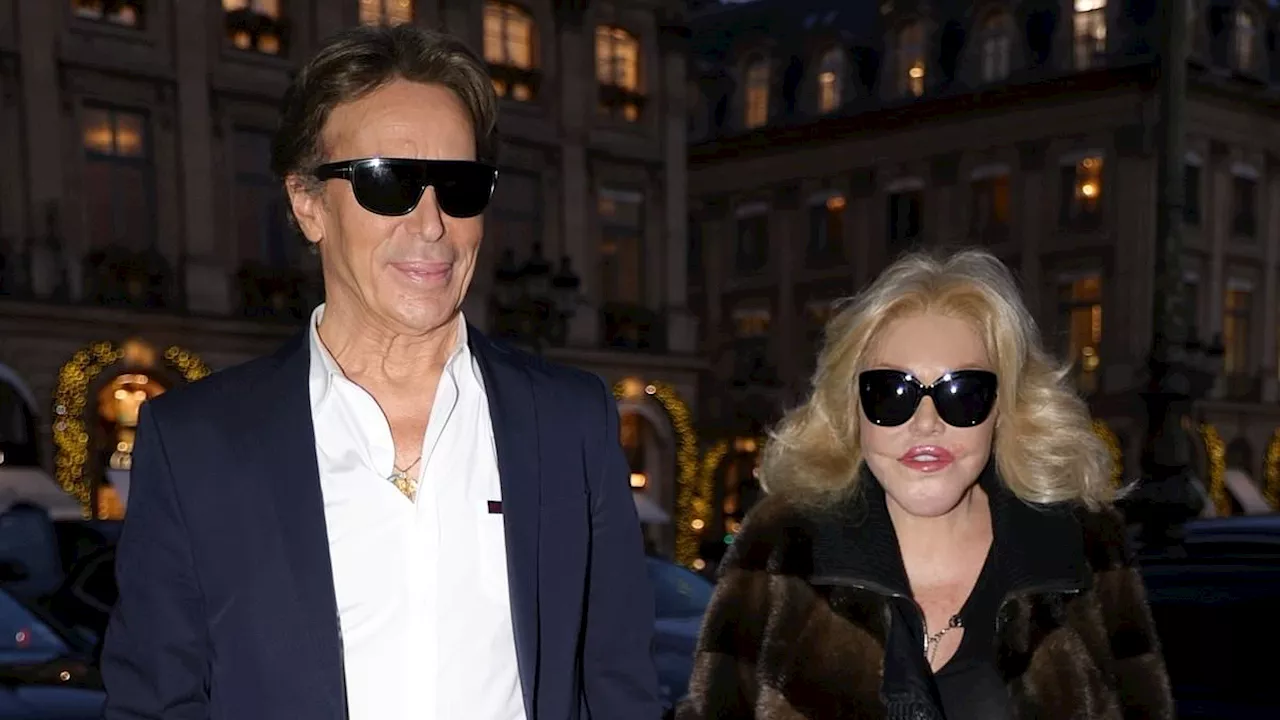 Jocelyn Wildenstein and Fiancé Enjoy Parisian Dinner Date